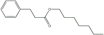 3-Phenylpropanoic acid heptyl ester 结构式