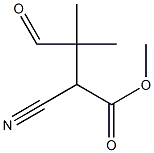 2-Cyano-3-formyl-3-methylbutyric acid methyl ester 结构式