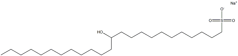 12-Hydroxytetracosane-1-sulfonic acid sodium salt 结构式