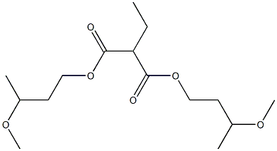 Ethylmalonic acid bis(3-methoxybutyl) ester 结构式