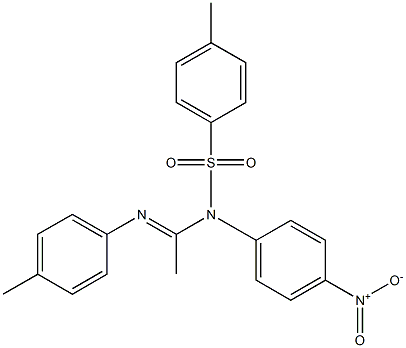 N1-(p-Nitrophenyl)-N1-tosyl-N2-(p-methylphenyl)acetamidine 结构式