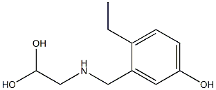 3-[(2,2-Dihydroxyethyl)aminomethyl]-4-ethylphenol 结构式