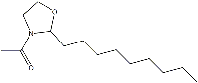 3-Acetyl-2-nonyloxazolidine 结构式