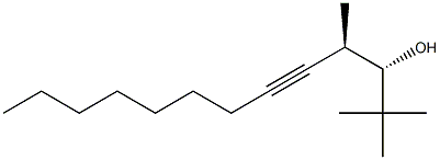 (1S,2R)-1-tert-Butyl-2-methyl-3-undecyn-1-ol 结构式