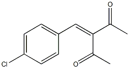 3-(4-Chlorobenzylidene)pentane-2,4-dione 结构式