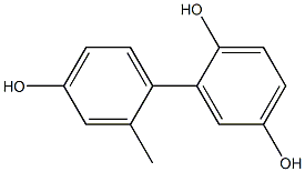 2'-Methyl-1,1'-biphenyl-2,4',5-triol 结构式