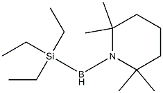 1-[(Triethylsilyl)boryl]-2,2,6,6-tetramethylpiperidine 结构式