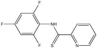 N-[2,4,6-Trifluorophenyl]pyridine-2-carbothioamide 结构式