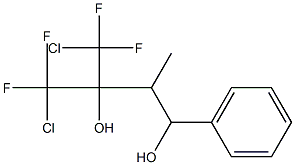 4-Chloro-3-(chlorodifluoromethyl)-4,4-difluoro-2-methyl-1-phenyl-1,3-butanediol 结构式