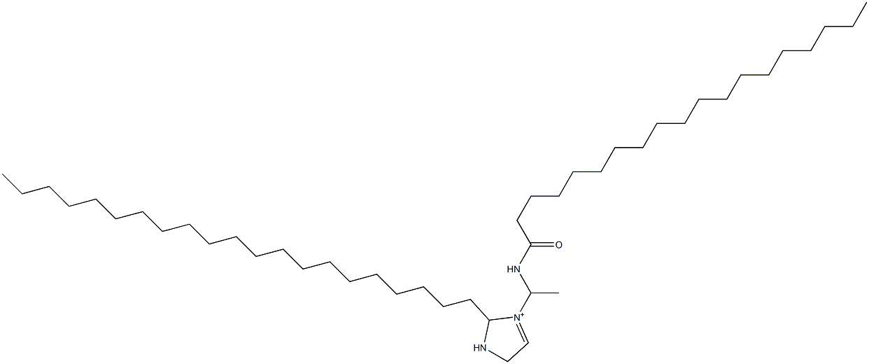 2-Henicosyl-3-[1-(nonadecanoylamino)ethyl]-3-imidazoline-3-ium 结构式