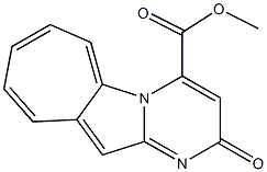 2-Oxo-2H-cyclohepta[4,5]pyrrolo[1,2-a]pyrimidine-4-carboxylic acid methyl ester 结构式