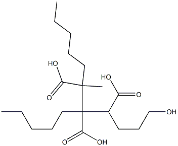 Butane-1,2,3-tricarboxylic acid 1-(3-hydroxypropyl)2,3-dipentyl ester 结构式