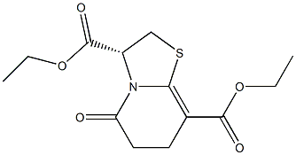 (3R)-2,3,6,7-Tetrahydro-5-oxo-5H-thiazolo[3,2-a]pyridine-3,8-dicarboxylic acid diethyl ester 结构式