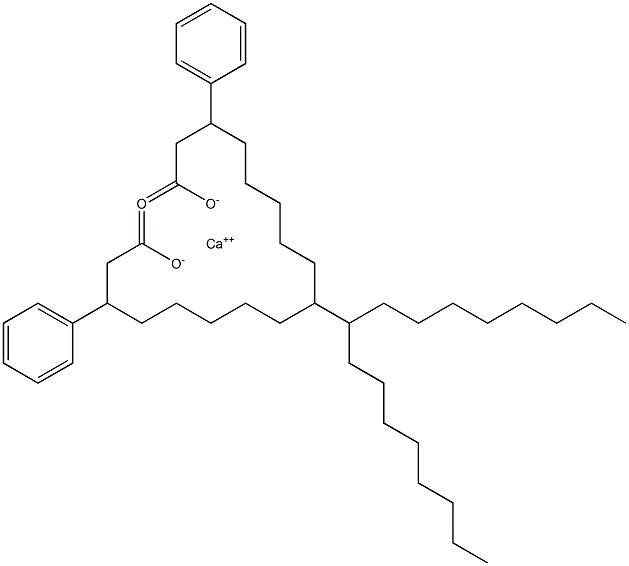 Bis(3-phenylstearic acid)calcium salt 结构式