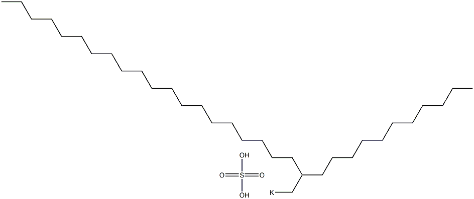 Sulfuric acid 2-undecyldocosyl=potassium salt 结构式