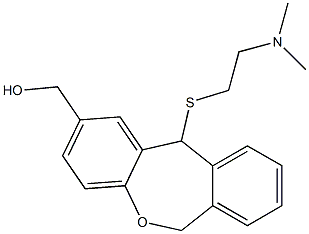 11-[[2-(Dimethylamino)ethyl]thio]-6,11-dihydrodibenz[b,e]oxepin-2-methanol 结构式