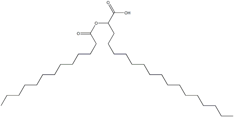 2-Tridecanoyloxyoctadecanoic acid 结构式