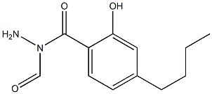 4-Butylsalicylic acid N-formyl hydrazide 结构式