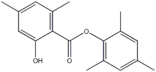 4,6-Dimethyl-2-hydroxybenzoic acid 2,4,6-trimethylphenyl ester 结构式