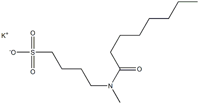 4-(N-Capryloyl-N-methylamino)-1-butanesulfonic acid potassium salt 结构式