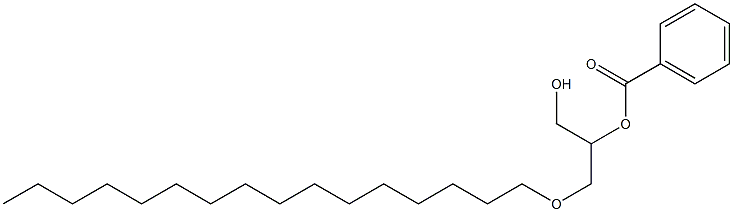 3-O-Hexadecyl-L-glycerol 2-benzoate 结构式