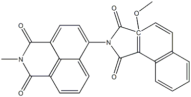 N-[(2,3-Dihydro-2-methyl-1,3-dioxo-1H-benzo[de]isoquinoline)-6-yl]-2-methoxynaphthalimide 结构式