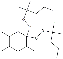 2,4,5-Trimethyl-1,1-bis(1,1-dimethylbutylperoxy)cyclohexane 结构式