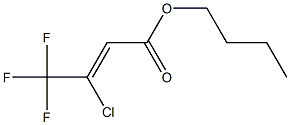 3-Chloro-4,4,4-trifluoro-2-butenoic acid butyl ester 结构式