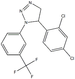 1-(3-Trifluoromethylphenyl)-5-(2,4-dichlorophenyl)-4,5-dihydro-1H-1,2,3-triazole 结构式