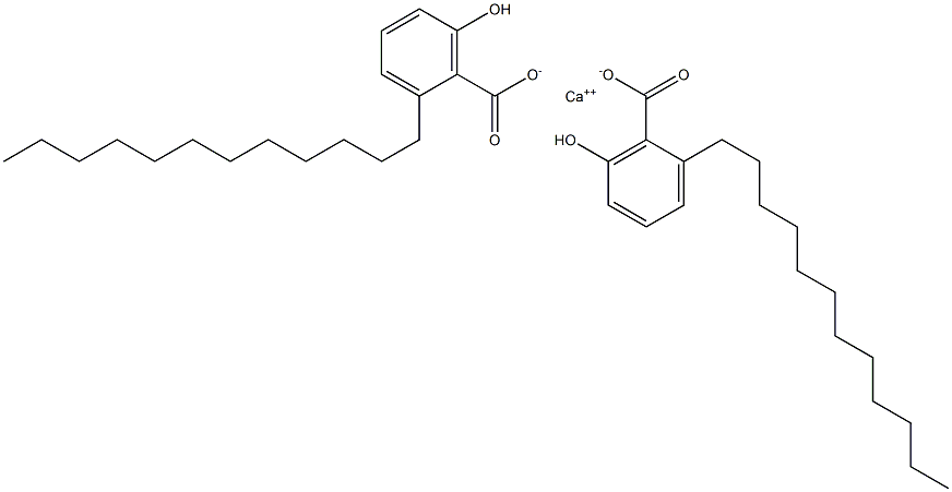 Bis(2-dodecyl-6-hydroxybenzoic acid)calcium salt 结构式