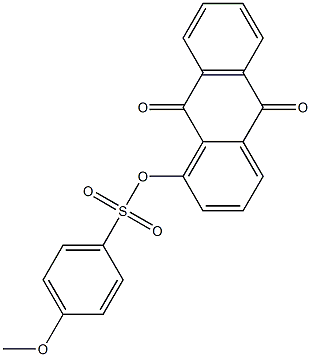 4-Methoxybenzenesulfonic acid (9,10-dihydro-9,10-dioxoanthracen)-1-yl ester 结构式