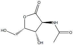 2-(Acetylamino)-2-deoxy-L-xylonic acid 1,4-lactone 结构式