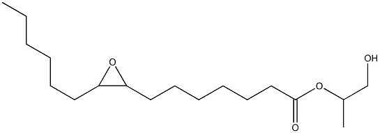 8,9-Epoxypentadecanoic acid 2-hydroxy-1-methylethyl ester 结构式