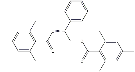Bis(2,4,6-trimethylbenzoic acid)[R,(-)]-1-phenyl-1,2-ethanediyl ester 结构式