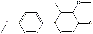 N-(4-Methoxyphenyl)-3-methoxy-2-methyl-4(1H)-pyridone 结构式