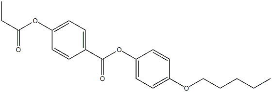 p-Propanoyloxybenzoic acid p-(pentyloxy)phenyl ester 结构式