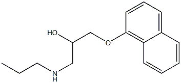 1-(Propylamino)-3-(1-naphtyloxy)-2-propanol 结构式