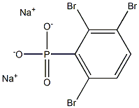 2,3,6-Tribromophenylphosphonic acid disodium salt 结构式