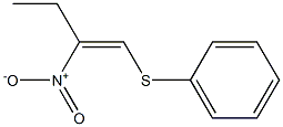 (Z)-2-Nitro-1-phenylthio-1-butene 结构式