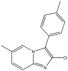2-Chloro-6-methyl-3-(p-tolyl)imidazo[1,2-a]pyridine 结构式