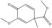 3-Methoxy-1-methyl-4-oxo-2,5-cyclohexadiene-1-carboxylic acid methyl ester 结构式