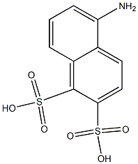 5-Amino-1,2-naphthalenedisulfonic acid 结构式