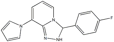 2,3-Dihydro-3-(4-fluorophenyl)-8-(1H-pyrrol-1-yl)-1,2,4-triazolo[4,3-a]pyridine 结构式