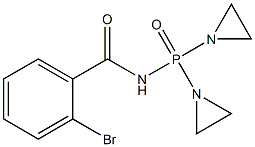 N-[Bis(1-aziridinyl)phosphinyl]-o-bromobenzamide 结构式