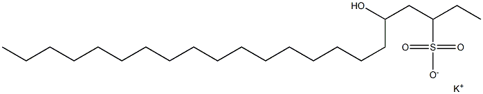 5-Hydroxydocosane-3-sulfonic acid potassium salt 结构式