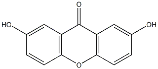2,7-Dihydroxy-9H-xanthen-9-one 结构式
