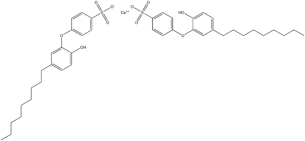 Bis(2'-hydroxy-5'-nonyl[oxybisbenzene]-4-sulfonic acid)calcium salt 结构式