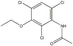 2'-Chloro-3'-ethoxy-4'-chloro-6'-chloroacetanilide 结构式