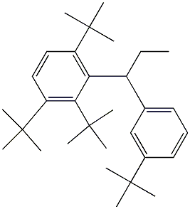 1-(2,3,6-Tri-tert-butylphenyl)-1-(3-tert-butylphenyl)propane 结构式