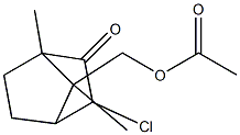 8-Acetoxy-3-chloro-2-bornanone 结构式